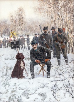 РЕПРОДУКЦИИ НА КАРТИНИ Ерцхерцог Франц Фердинанд на лов [1891)